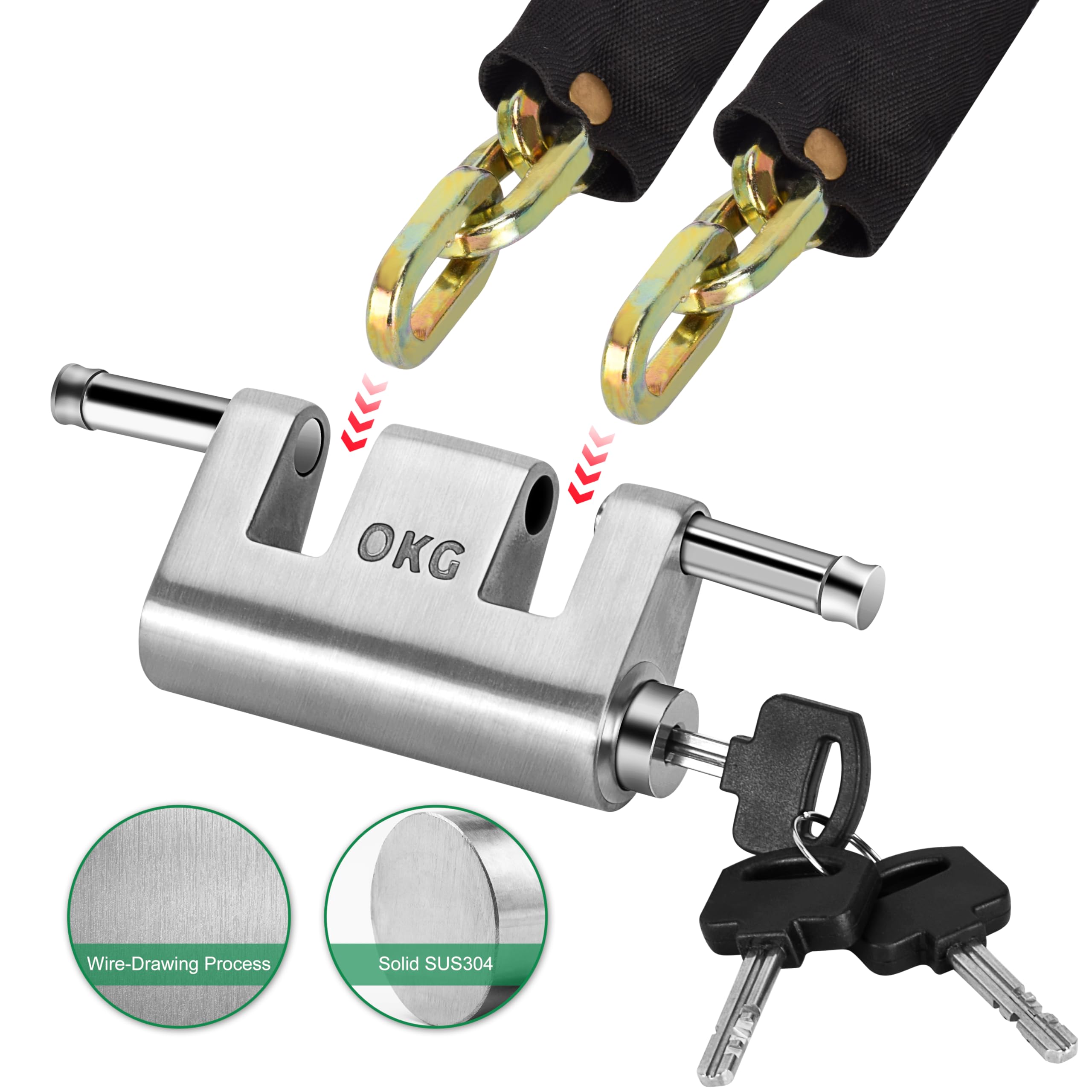 A Quick Look at the OKG Brand Dual Sliding Bolt Padlock